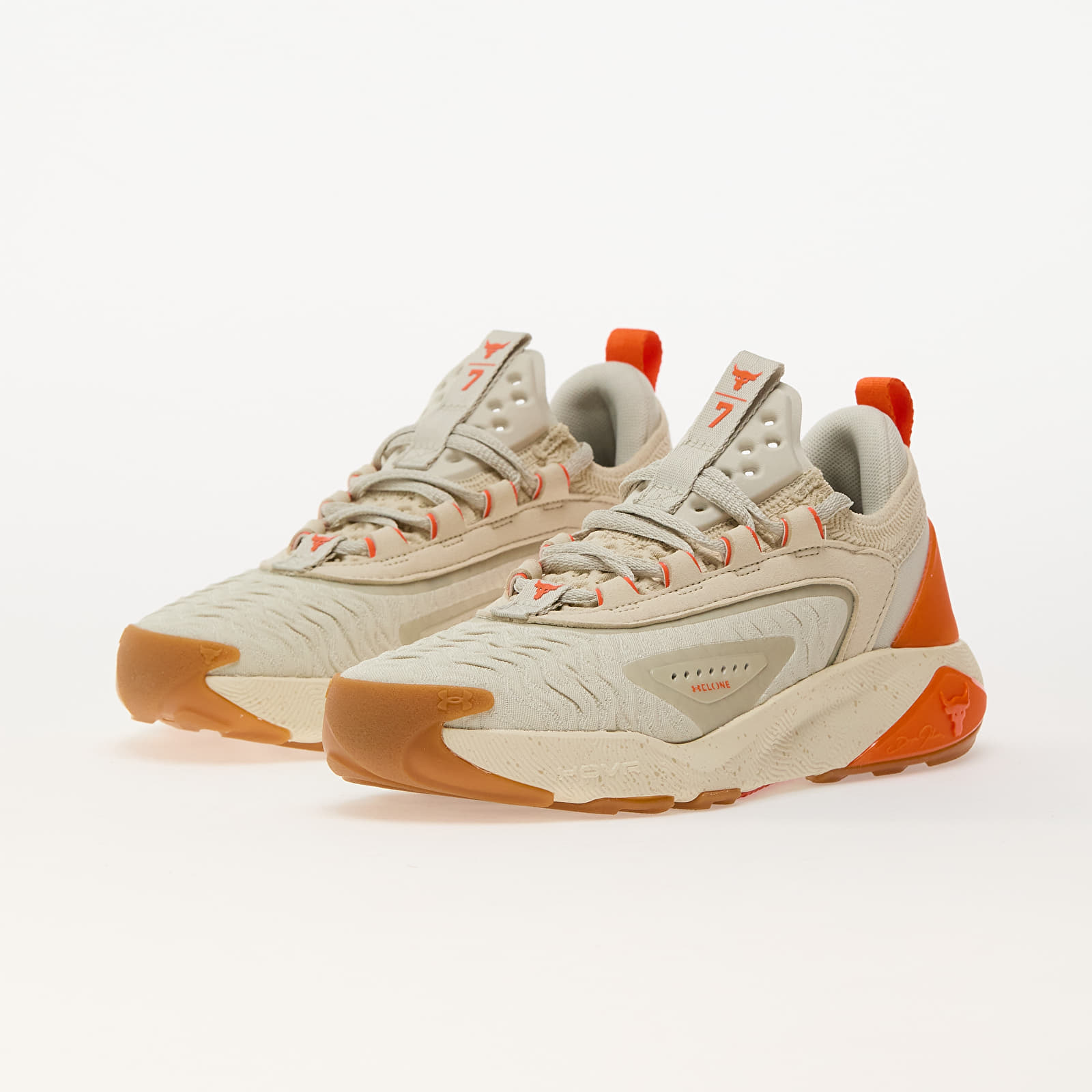Women's sneakers and shoes Under Armour W Project Rock 7 Silt/ Silt/ Team Orange