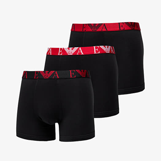 EA7 Emporio Armani Men's Knit 3-Pack Bo Nero/ Nero/ Nero