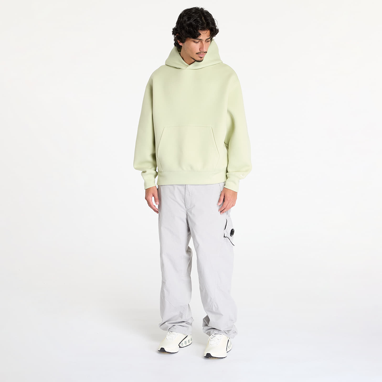 Men's sweatshirts Nike Tech Reimagined Men's Fleece Hoodie Olive Aura/ Olive Aura