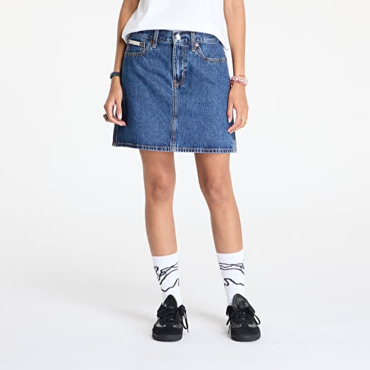 Rock Calvin Klein Jeans Hero High Rise Mini Skirt Blue
