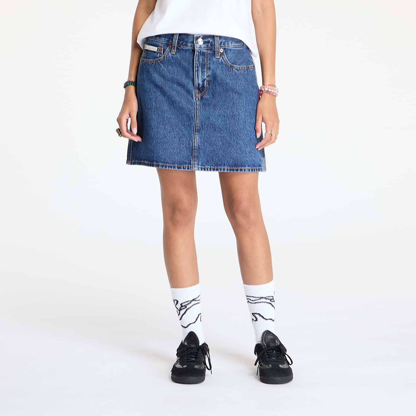Skirts Calvin Klein Jeans Hero High Rise Mini Skirt Blue