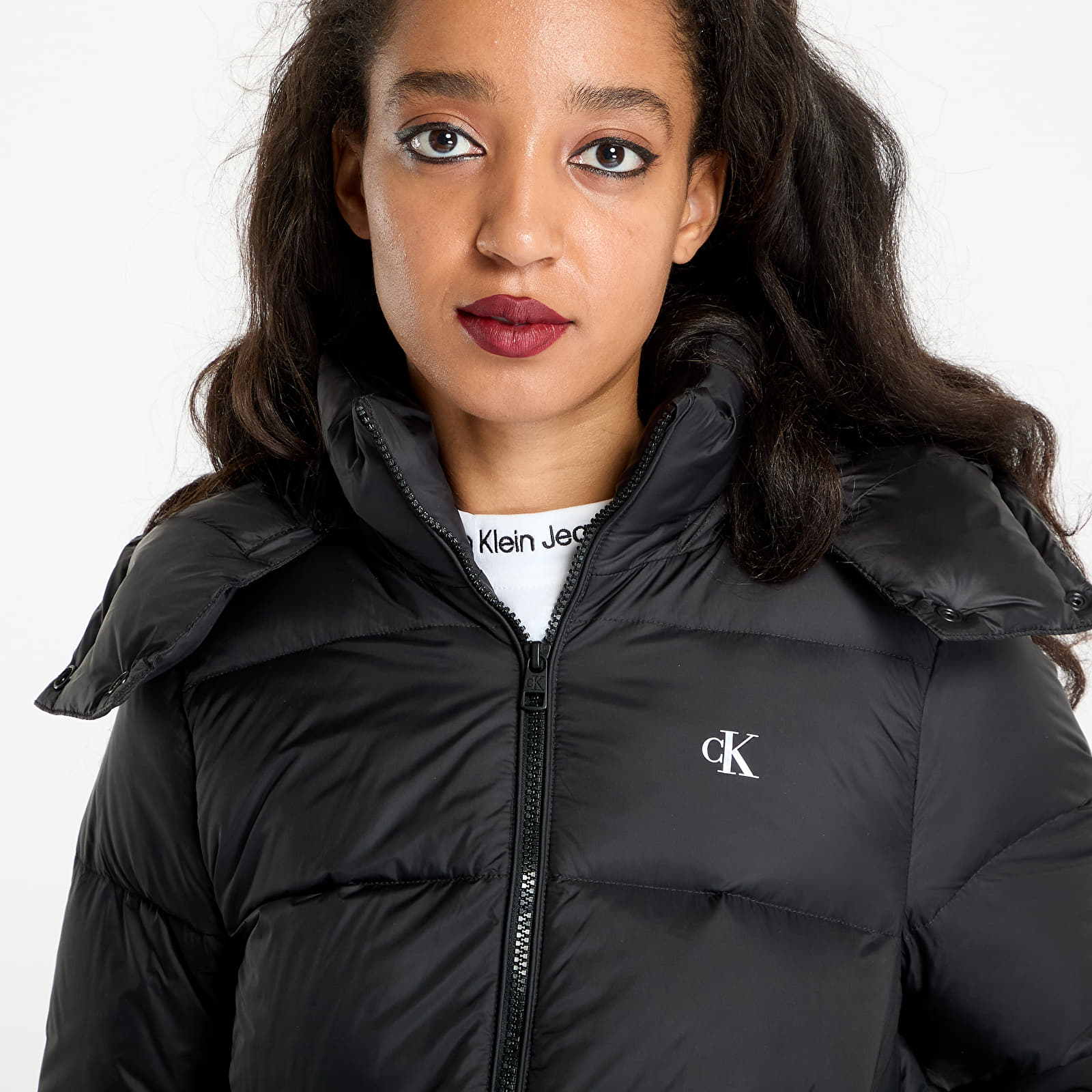 Dámské bundy Calvin Klein Jeans Mw Down Short Puffer Jacket Black