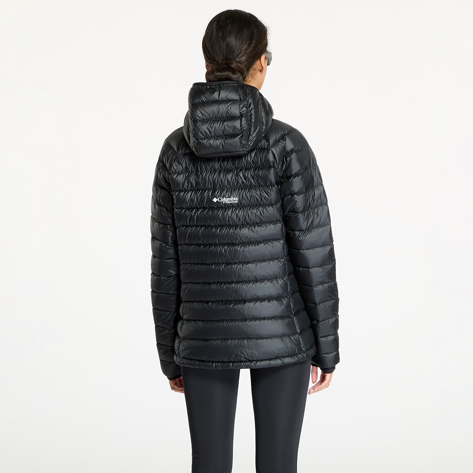 Kurtki puchowe damskie Columbia Arctic Crest™ Down Hooded Jacket Black