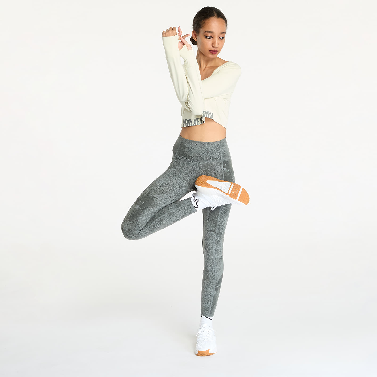 Women's Leggings Under Armour Project Rock LG Ankle Legging Pant Clay Green/ Silt