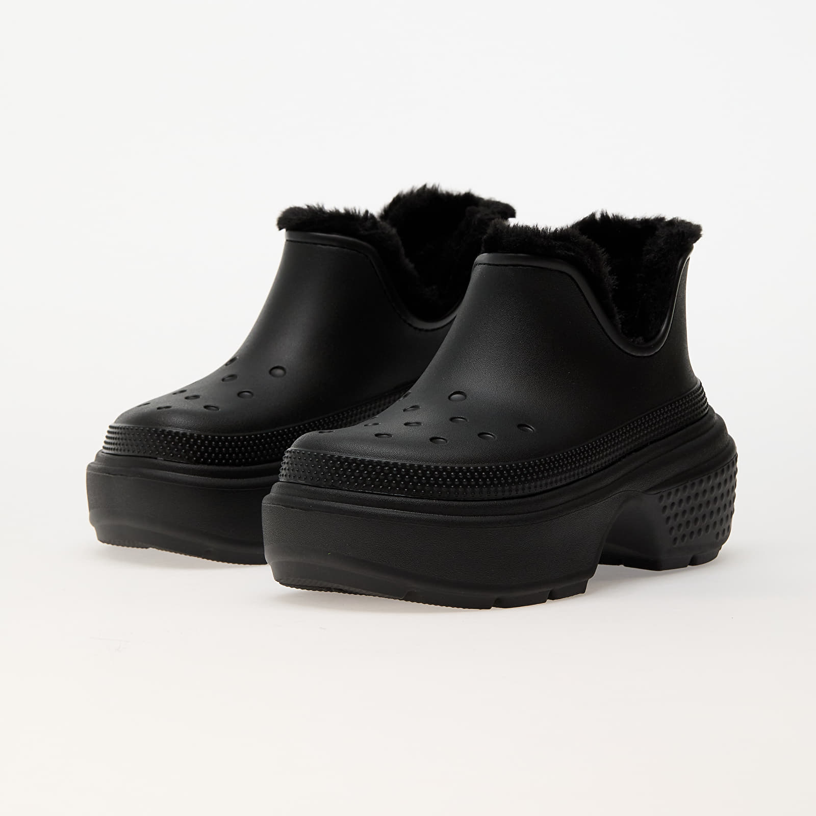 Shoes Crocs Stomp Lined Shorty Boot Black/ Black