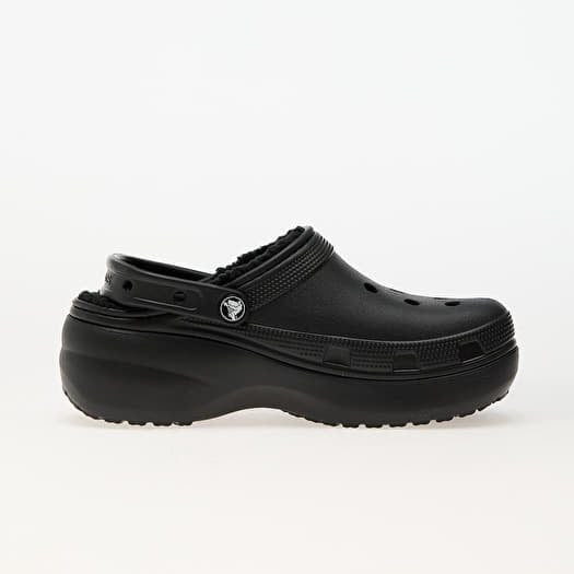 Shoes Crocs Classic Platform Lined Clog W Black | Queens