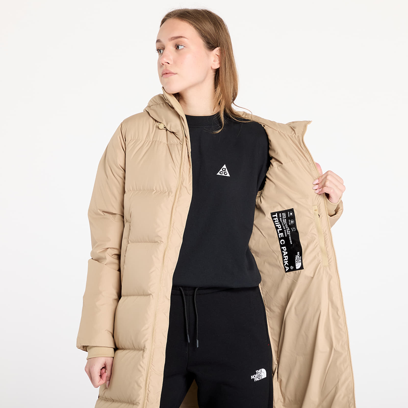 Jackets The North Face Triple C Parka Khaki Stone