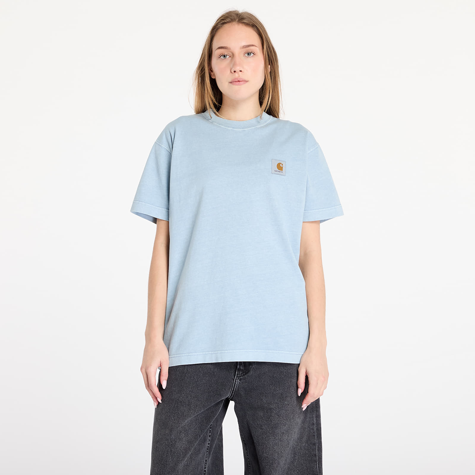 T-shirts Carhartt WIP S/S Vista T-Shirt UNISEX Dusty Ice Garment Dyed