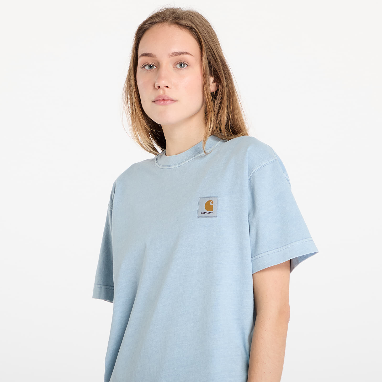 T-shirts Carhartt WIP S/S Vista T-Shirt UNISEX Dusty Ice Garment Dyed