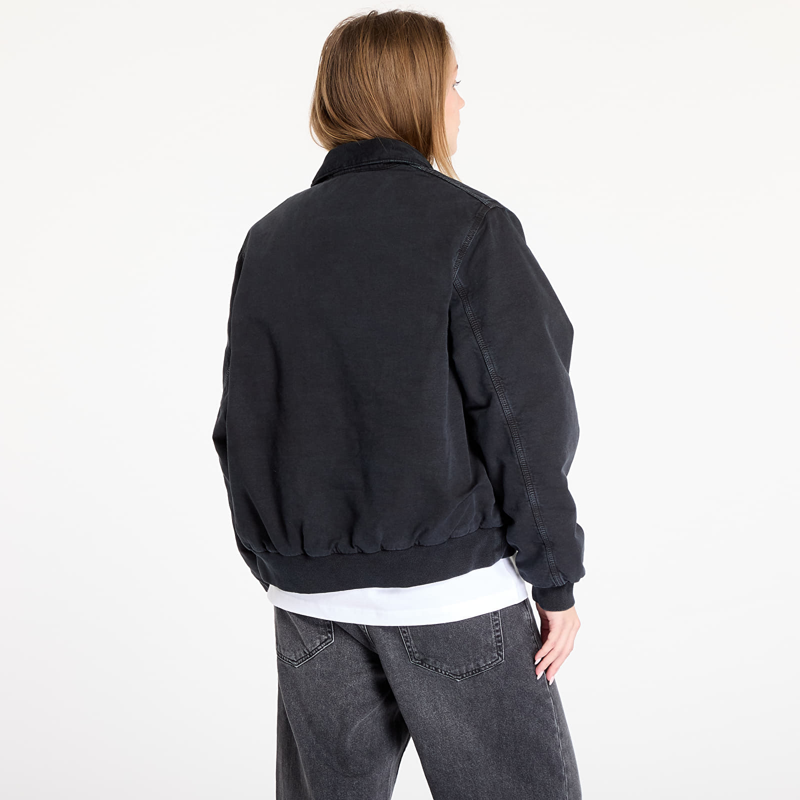 Jacken Carhartt WIP Stanton Jacket UNISEX Black/ Black Stone Washed