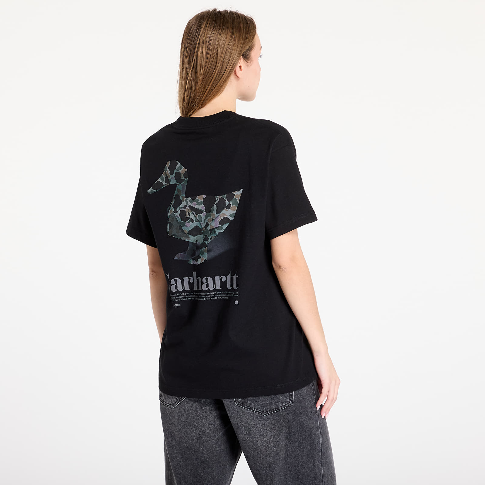 Majice Carhartt WIP S/S Fold Duck T-Shirt UNISEX Black