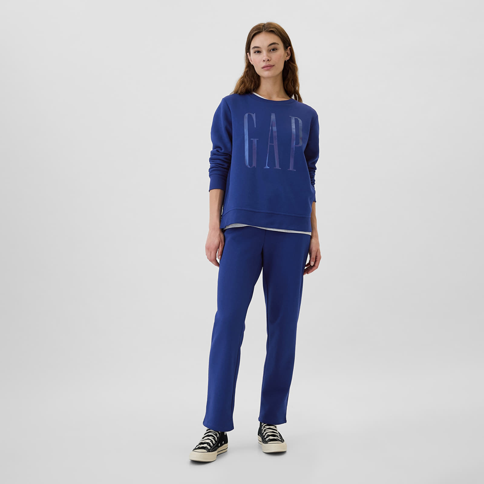 Damestruien GAP Logo Sweatshirt Bellwether Blue
