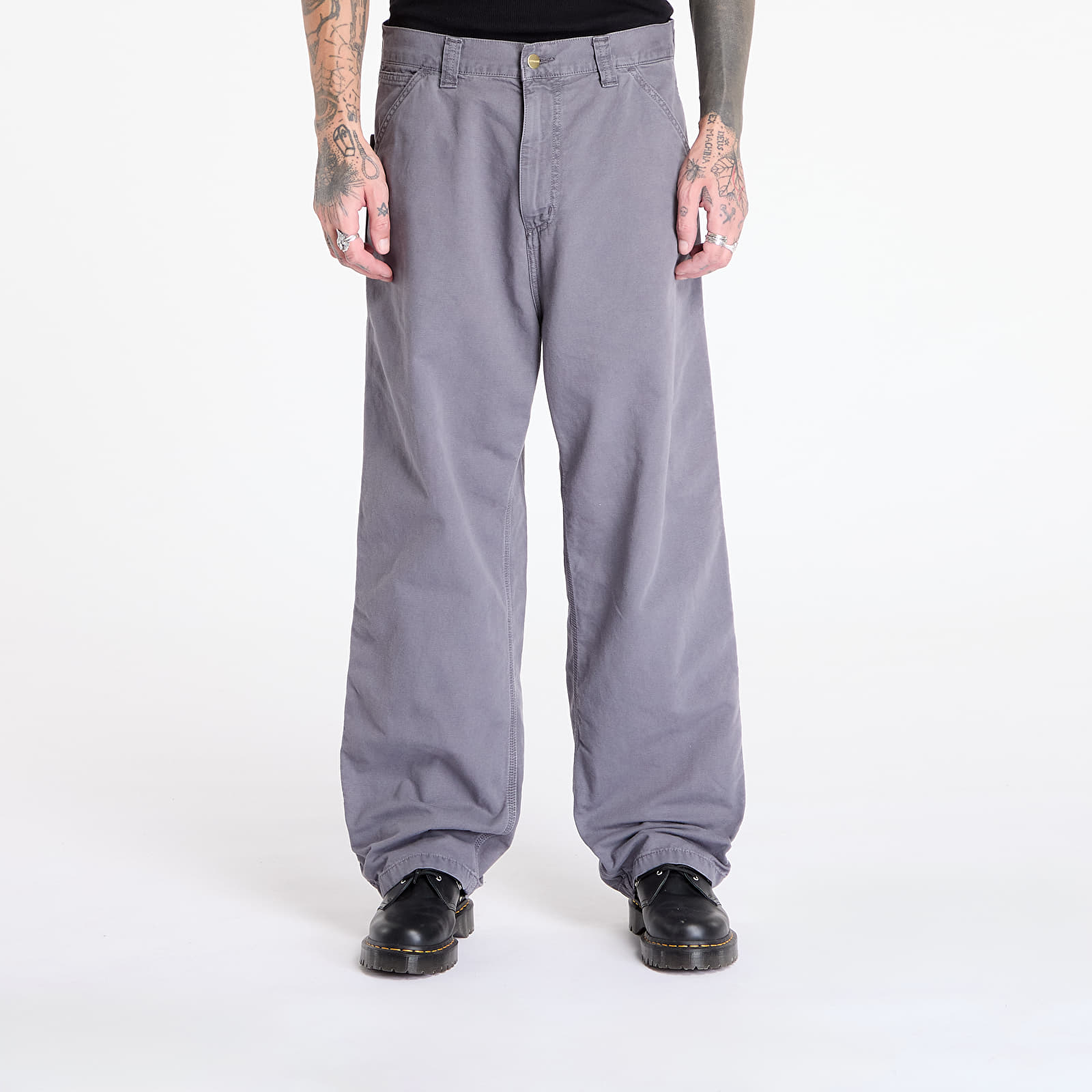 Jeans und Hosen Carhartt WIP OG Single Knee Pant Graphite Stone Dyed