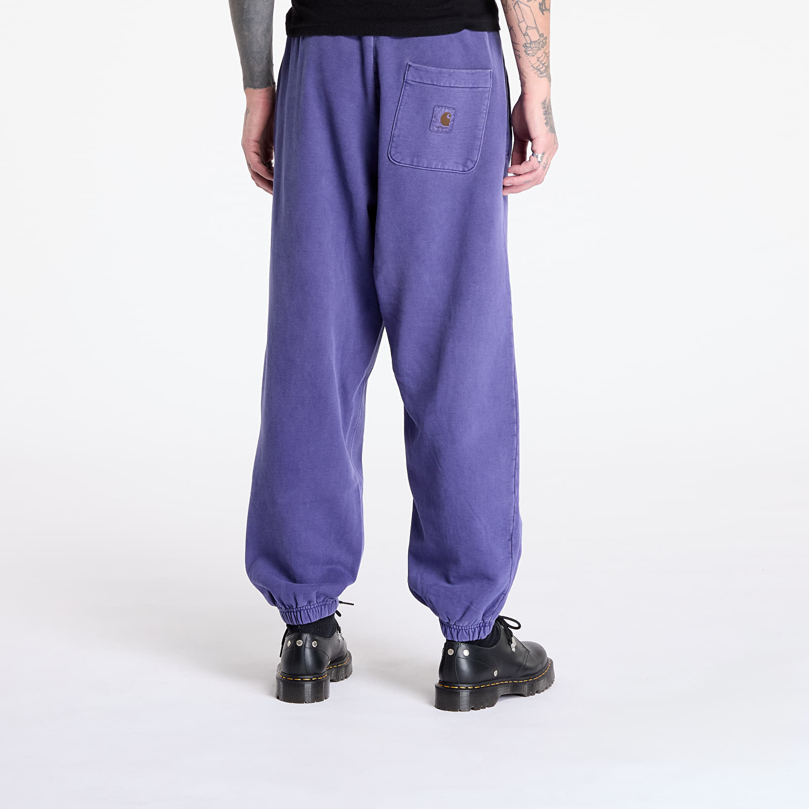 Pantalones de chándal para hombre Carhartt WIP Vista Grand Sweat Pant Aura Garment Dyed