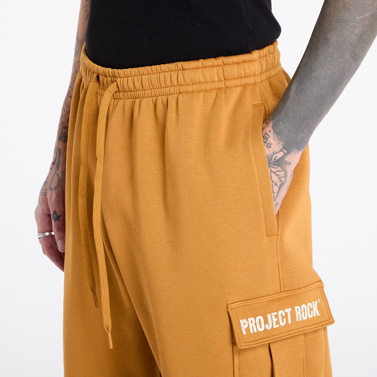 Joggingbukser Under Armour Project Rock Icon Fleece Pant Tools Yellow Ochre/ Silt