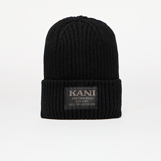 Šešir Karl Kani Woven Retro Classic Beanie Black