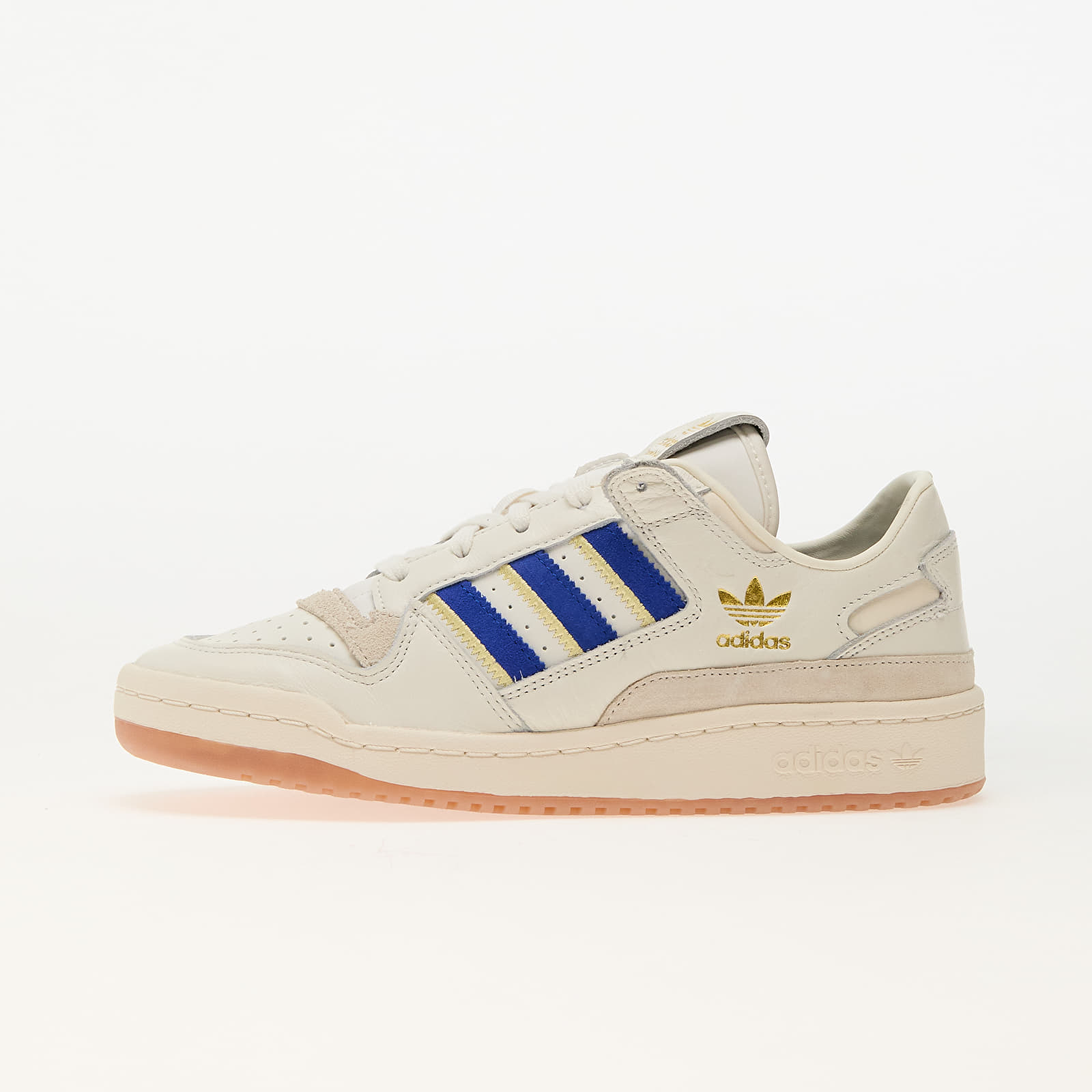 Women's sneakers and shoes adidas Forum Low Cl W Cloud White/ Royal Blue/ Almost Yellow