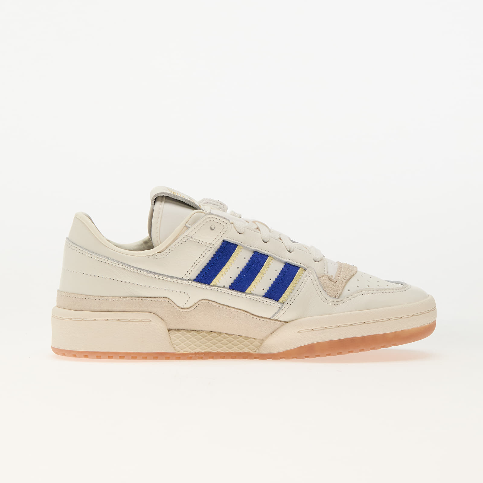 Women's sneakers and shoes adidas Forum Low Cl W Cloud White/ Royal Blue/ Almost Yellow