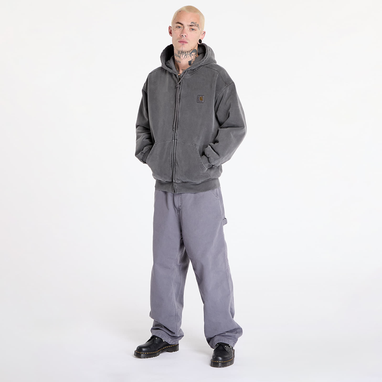 Bluzy Carhartt WIP Hooded Vista Jacket UNISEX Graphite Garment Dyed