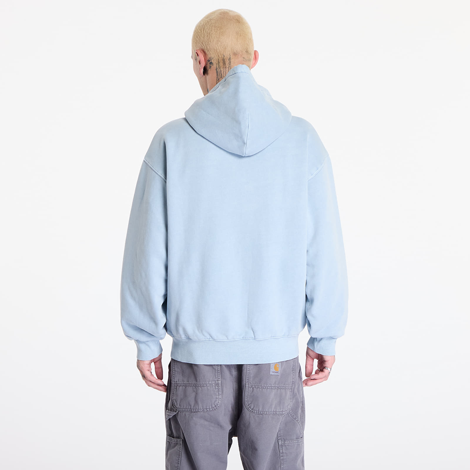 Herren-Sweatshirts Carhartt WIP Hooded Vista Jacket UNISEX Dusty Ice Garment Dyed