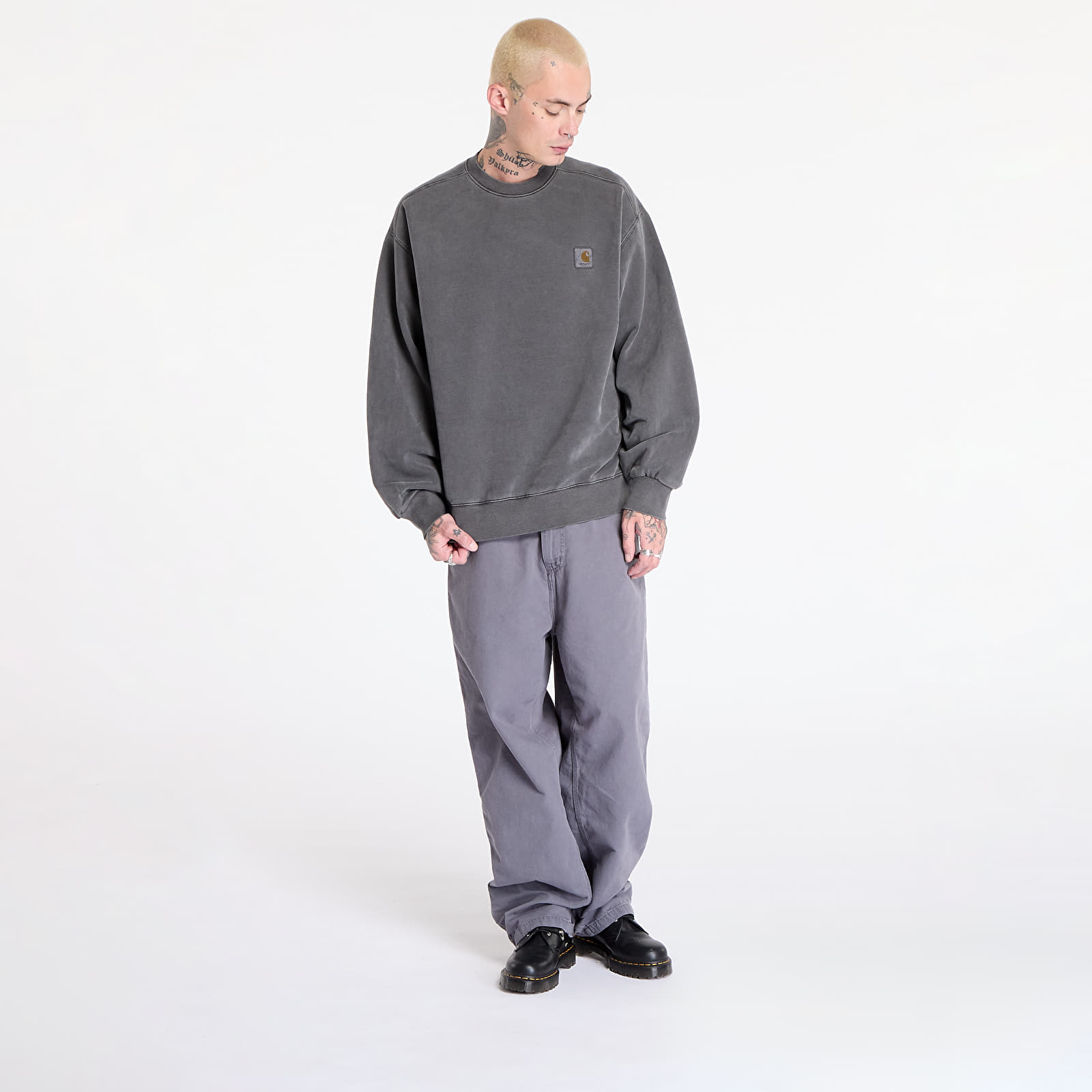 Hoodies and sweatshirts  Carhartt WIP Vista Sweat UNISEX Graphite Garment Dyed