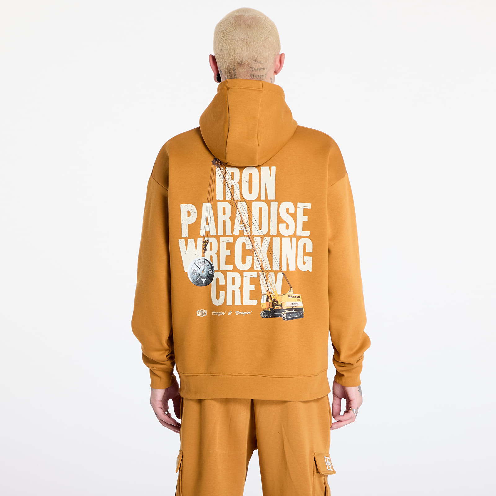 Hoodies and sweatshirts  Under Armour Project Rock Icon Fleece Hoody Yellow Ochre/ Silt