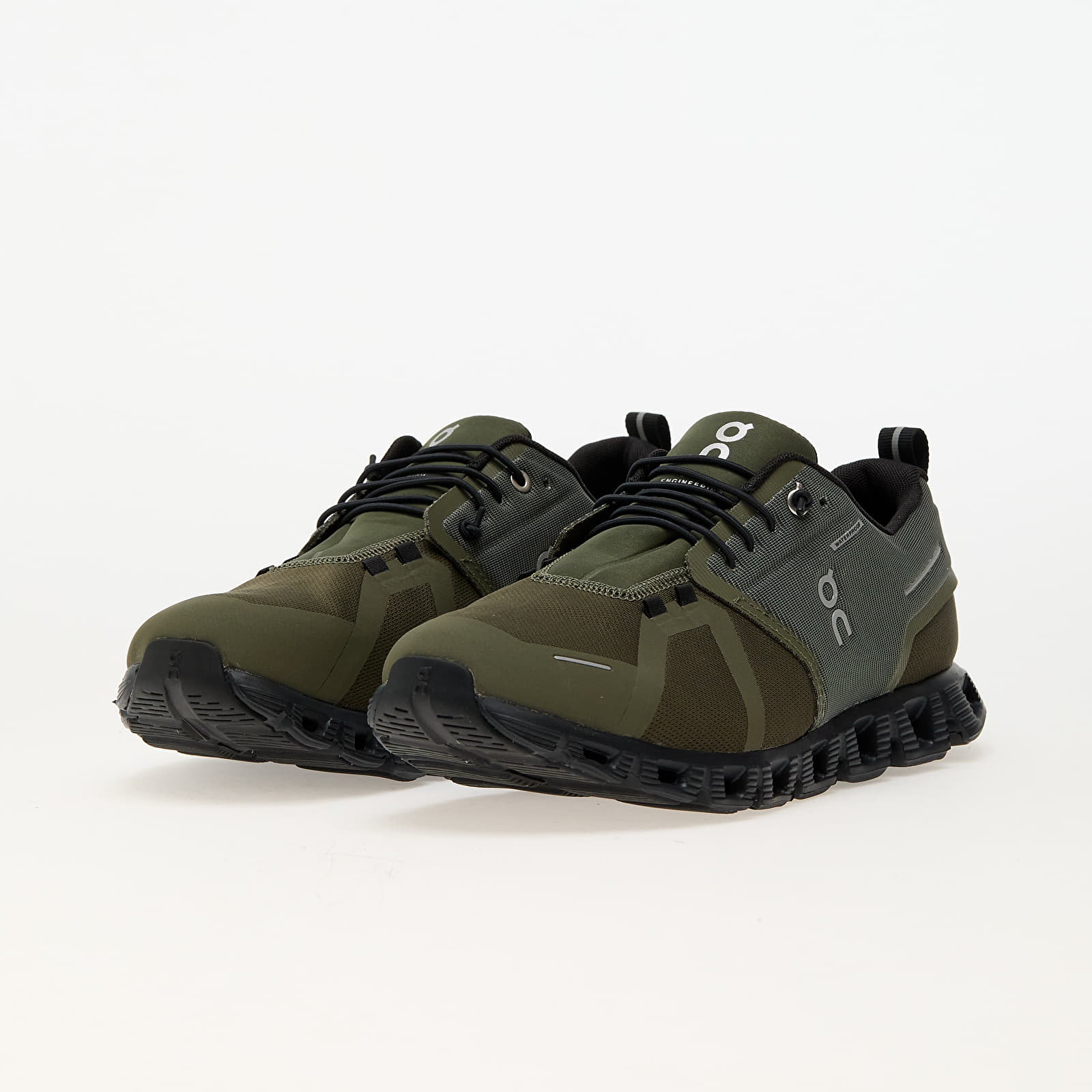 Men's sneakers and shoes On M Cloud 5 Waterproof Olive/ Black
