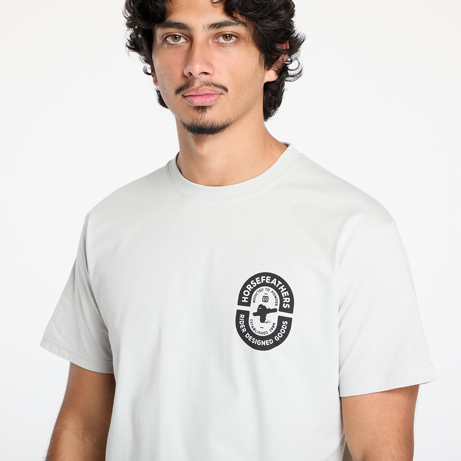 Men's T-shirts Horsefeathers Powder Badge II T-Shirt Cement