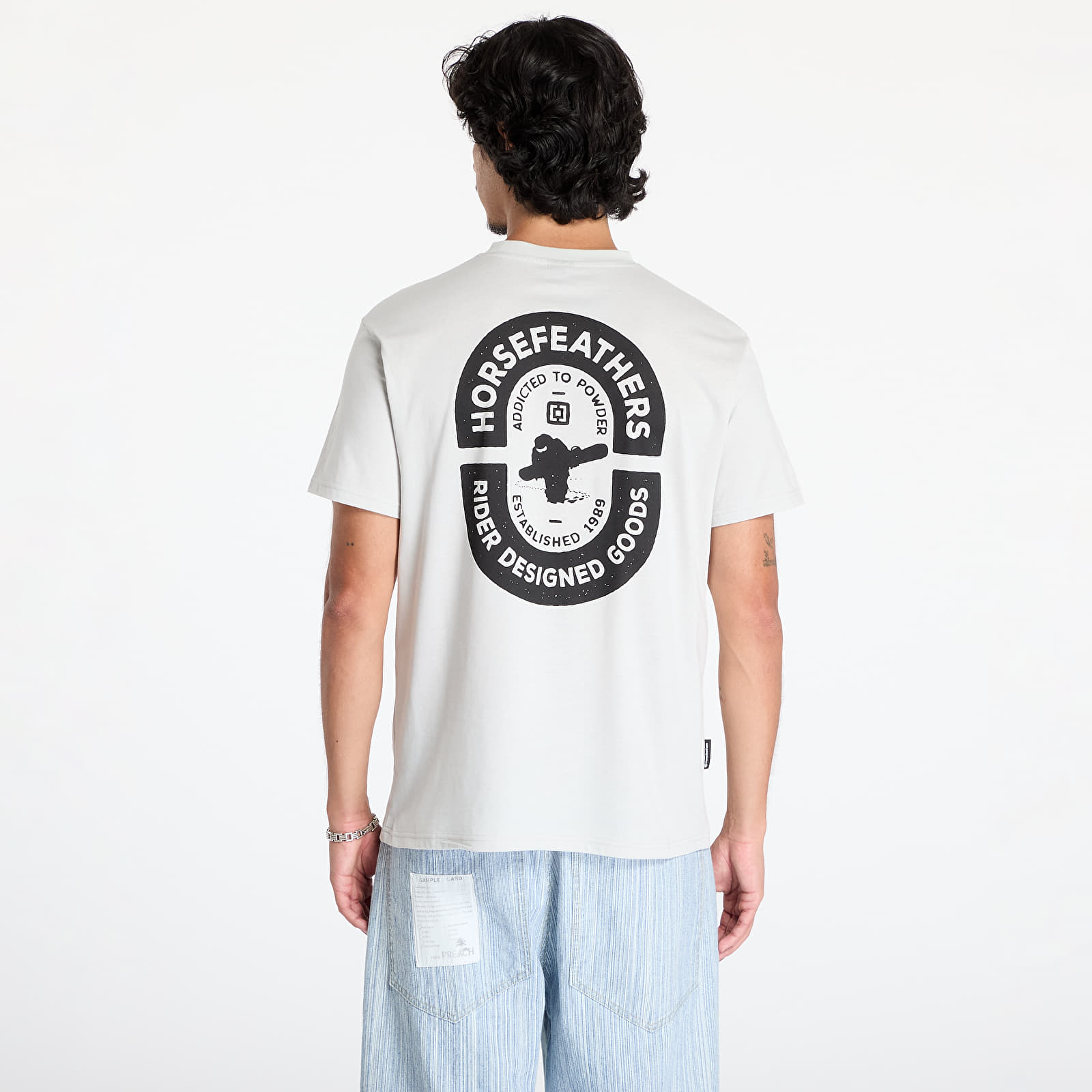 Men's T-shirts Horsefeathers Powder Badge II T-Shirt Cement