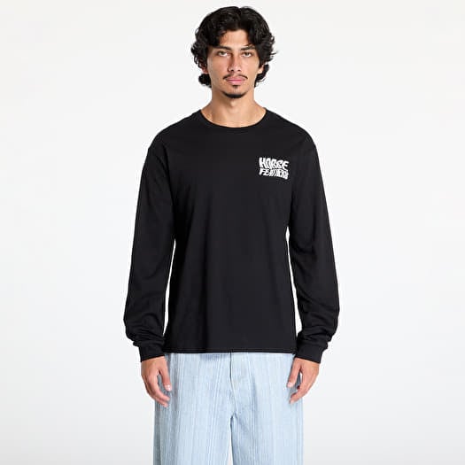 T-shirt Horsefeathers Distort Long Sleeve T-Shirt Black