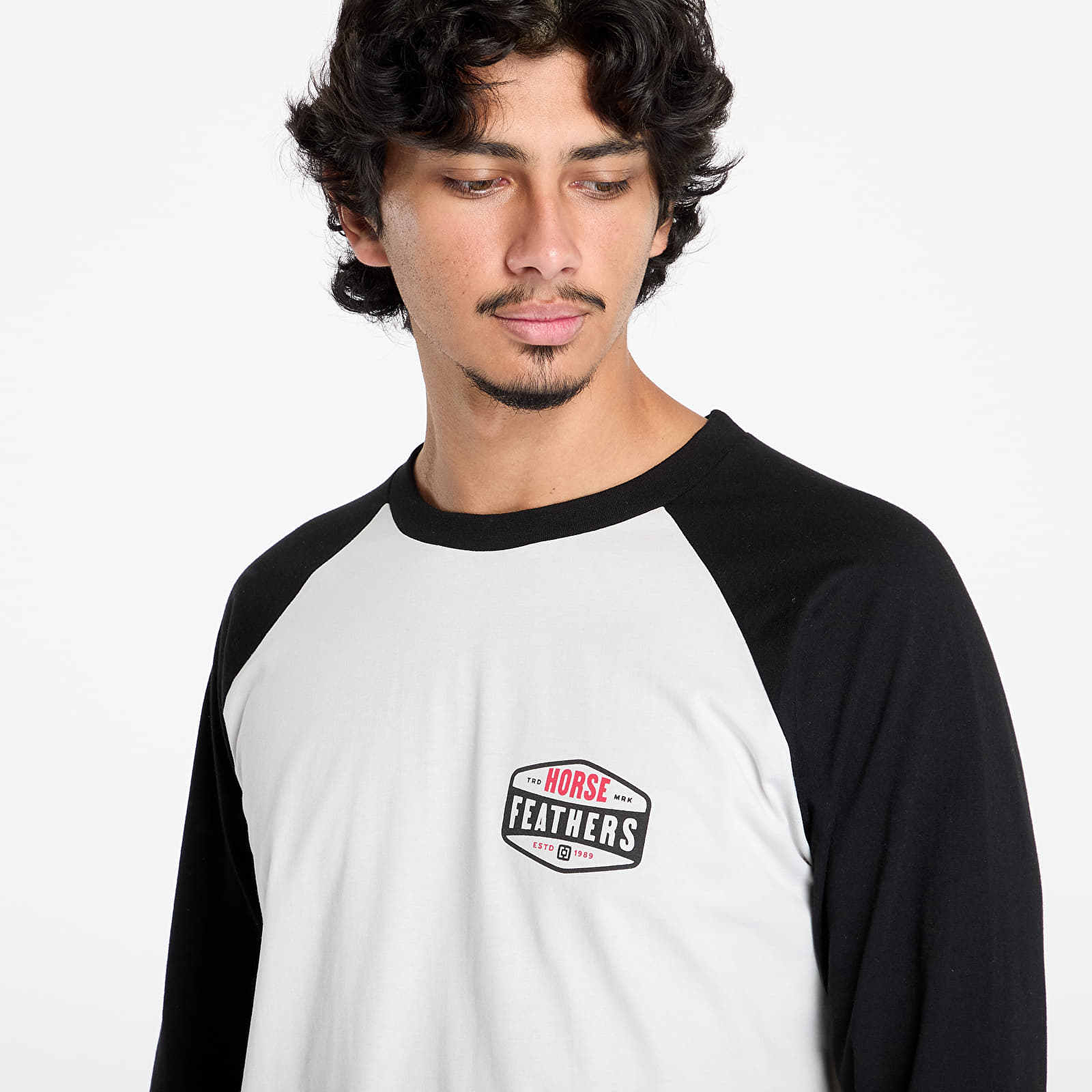 Men's T-shirts Horsefeathers Hexagon II Raglan T-Shirt Cement