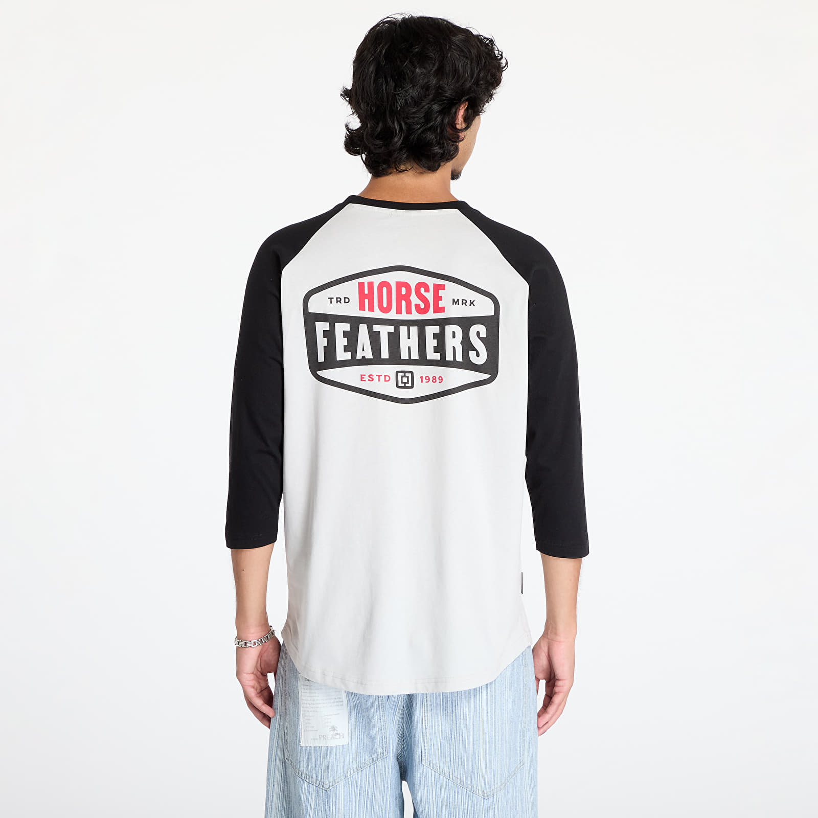 Men's T-shirts Horsefeathers Hexagon II Raglan T-Shirt Cement