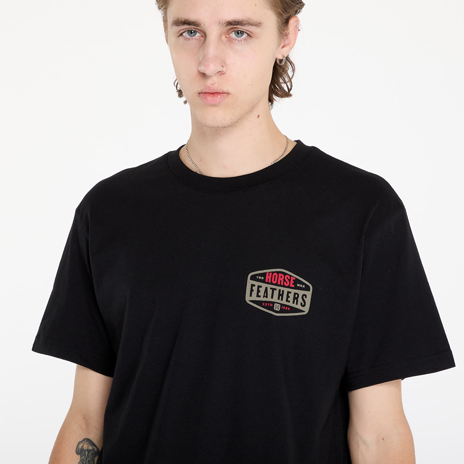 Meeste T-särgid Horsefeathers Hexagon II T-Shirt Black