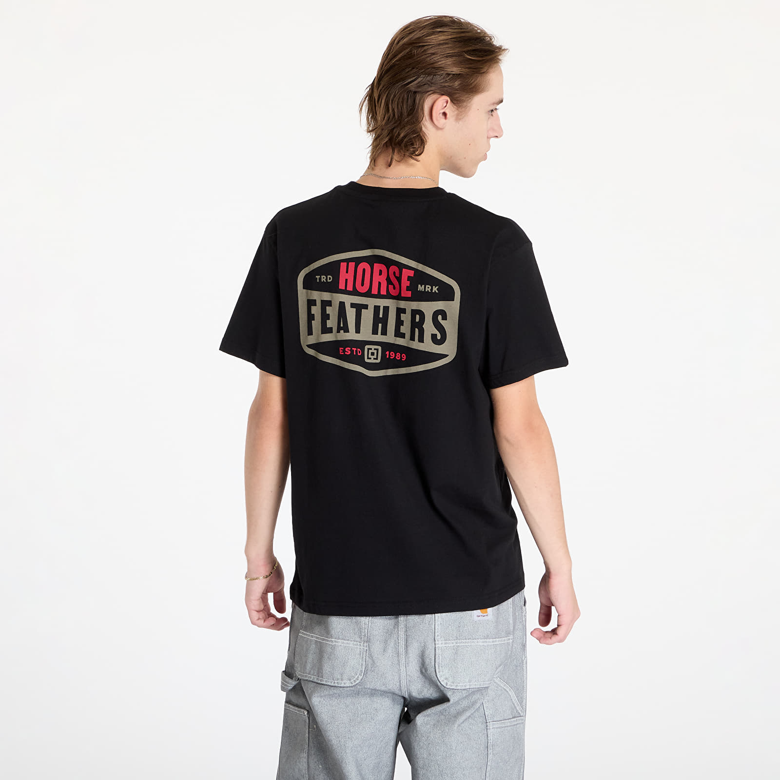 Meeste T-särgid Horsefeathers Hexagon II T-Shirt Black