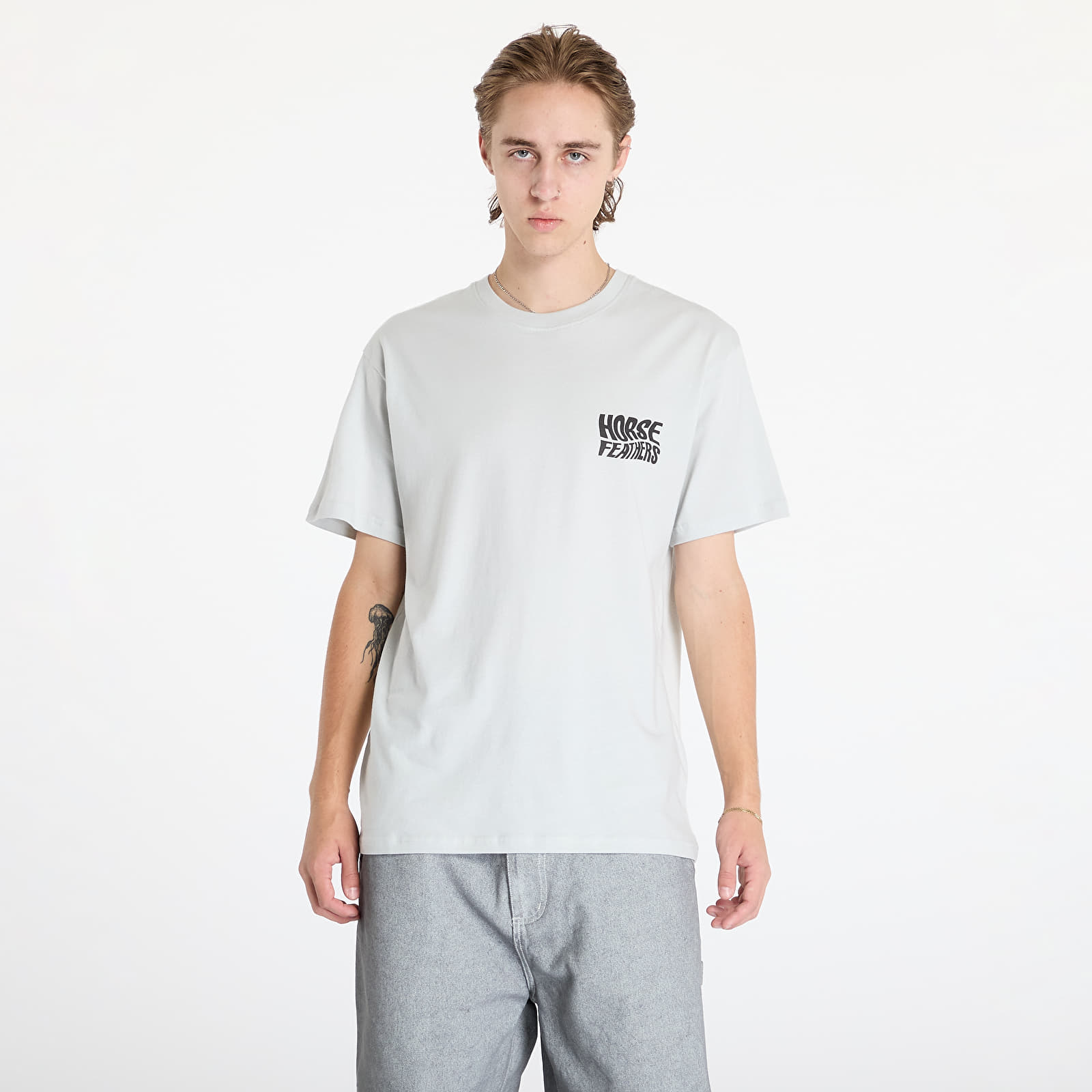 Koszulki męskie Horsefeathers Distort T-Shirt Cement