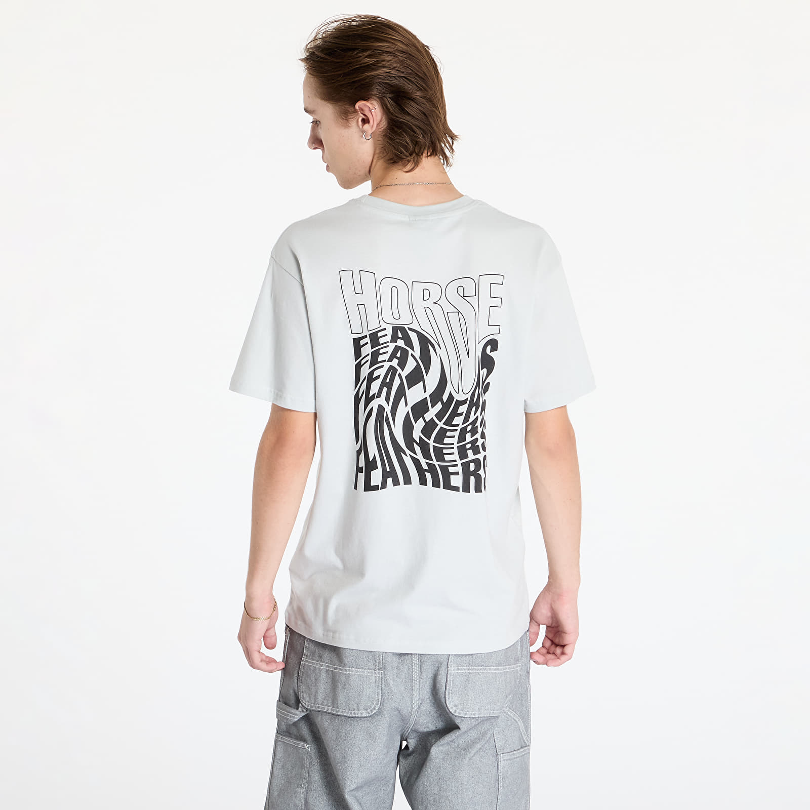 Koszulki męskie Horsefeathers Distort T-Shirt Cement