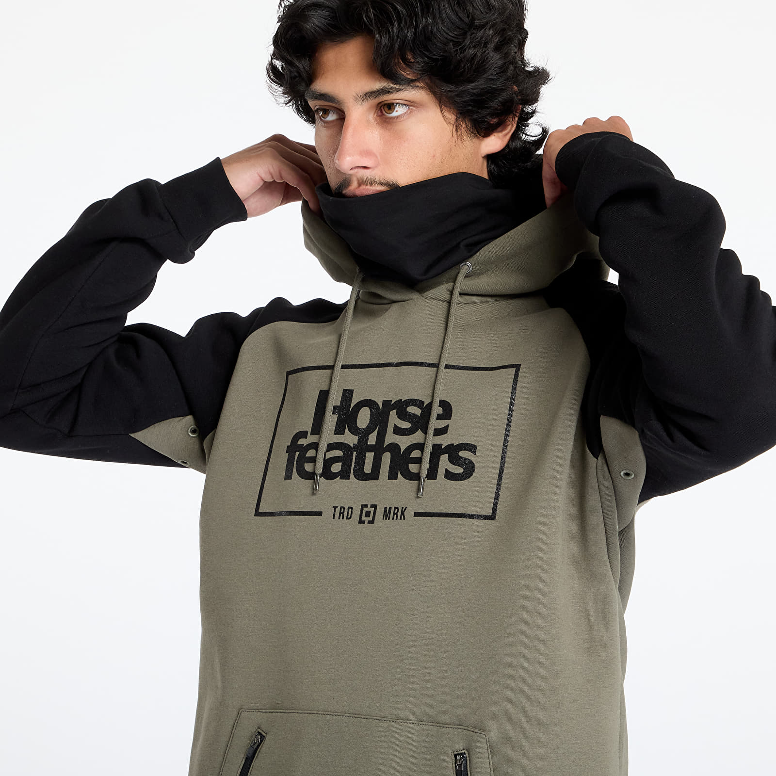 Meeste kampsunid Horsefeathers Sherman II Sweatshirt Burnt Olive