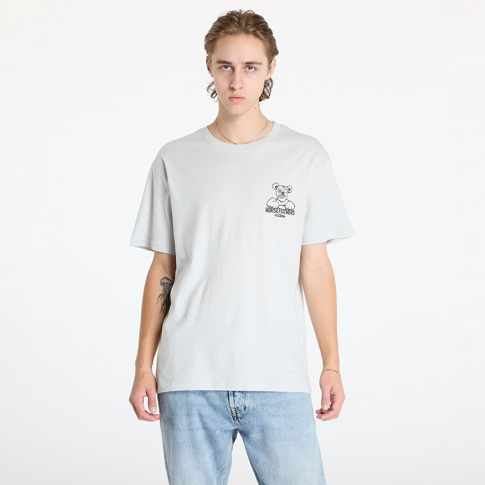 Meeste T-särgid Horsefeathers Teddy T-Shirt Cement