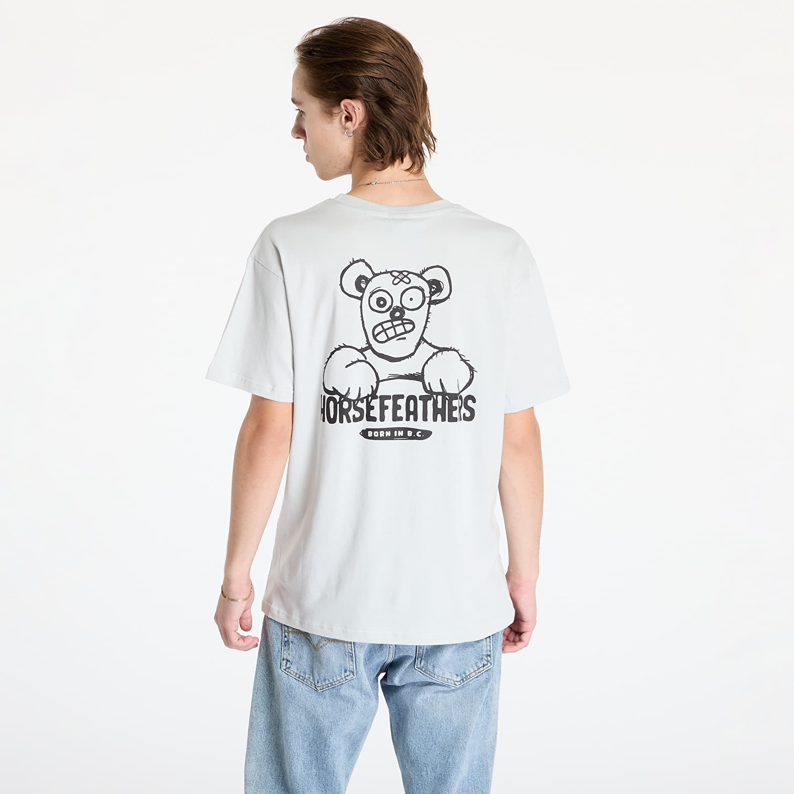 Meeste T-särgid Horsefeathers Teddy T-Shirt Cement