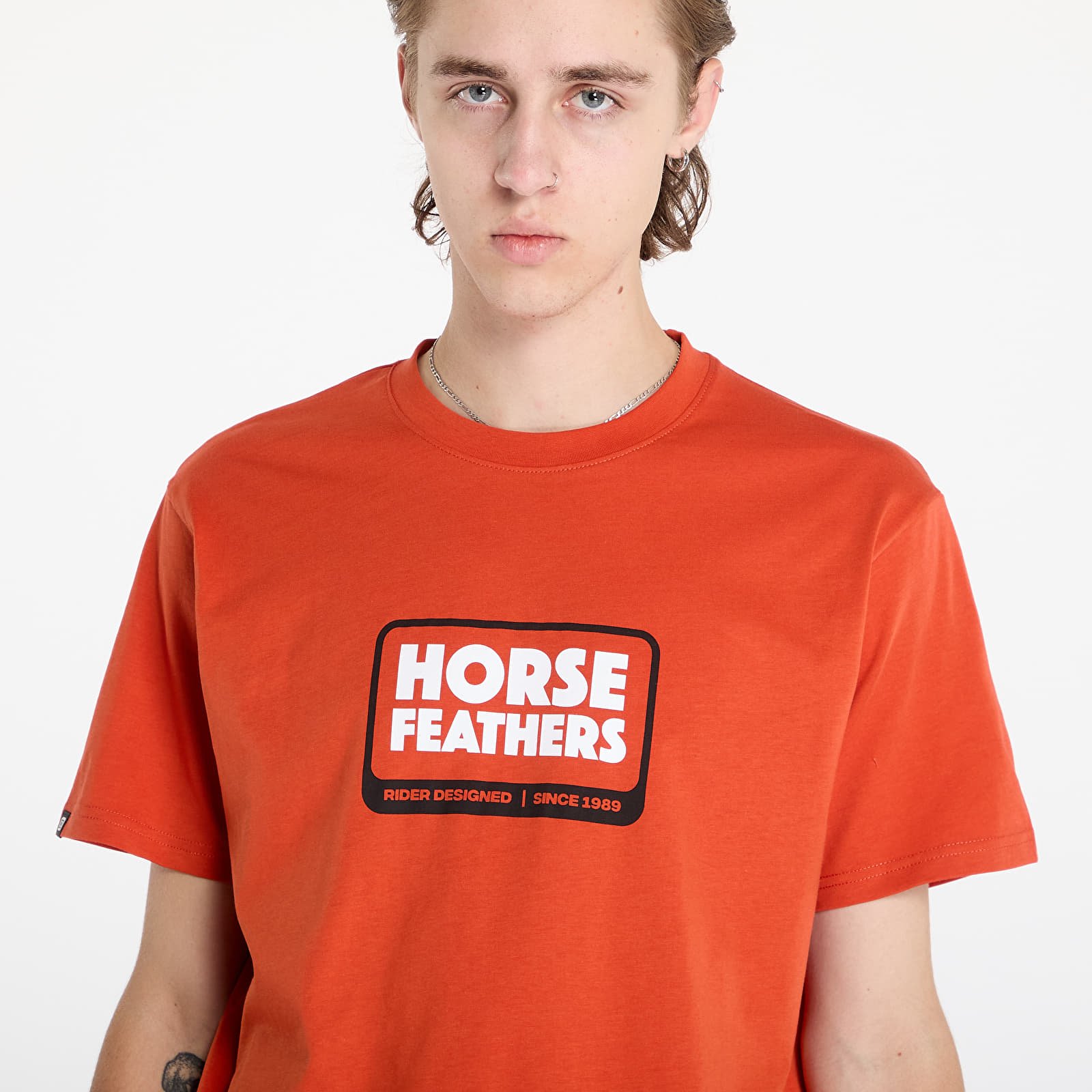 Meeste T-särgid Horsefeathers Millennium T-Shirt Orange Rust