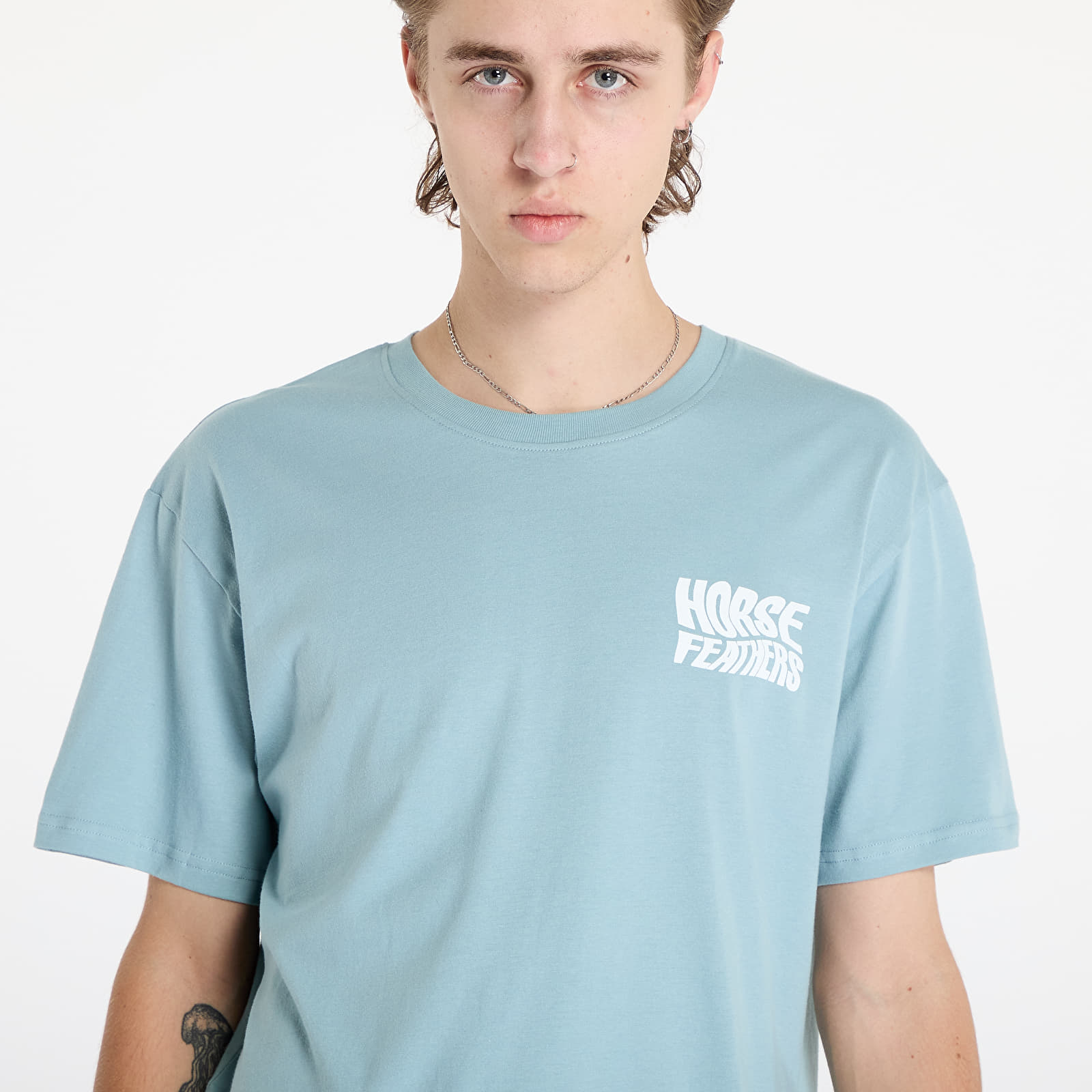 Meeste T-särgid Horsefeathers Distort T-Shirt Blue Haze