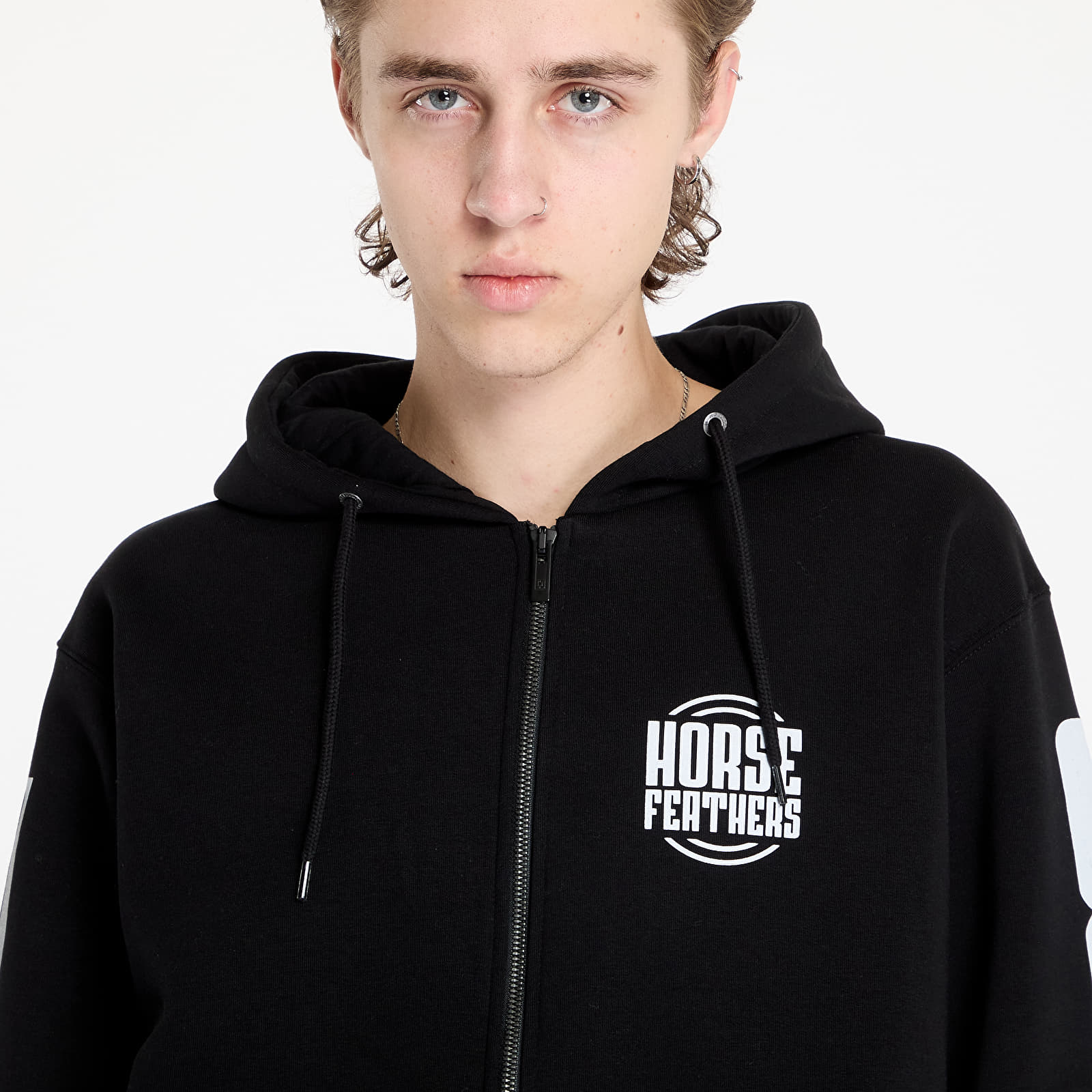Sweatshirts til mænd Horsefeathers Tall Typo Sweatshirt Black