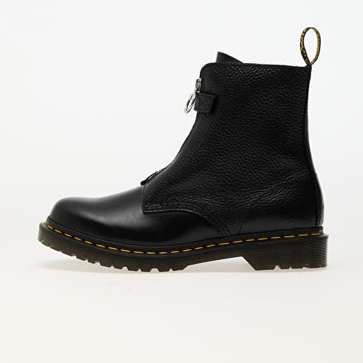 Dr. Martens 1460 Pascal Frnt Zip Black Wanama & Black Milled Nappa