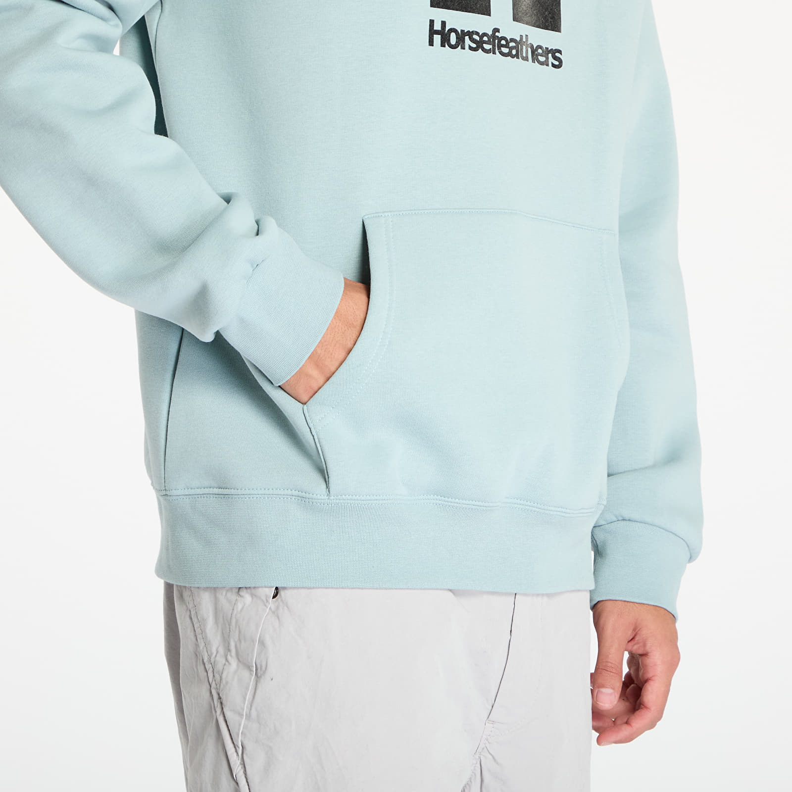 Pánské mikiny Horsefeathers Leader Sweatshirt Blue Haze