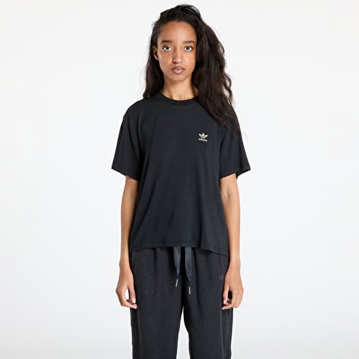 Μπλουζάκι adidas Leopard Trefoil Infill Tee Black