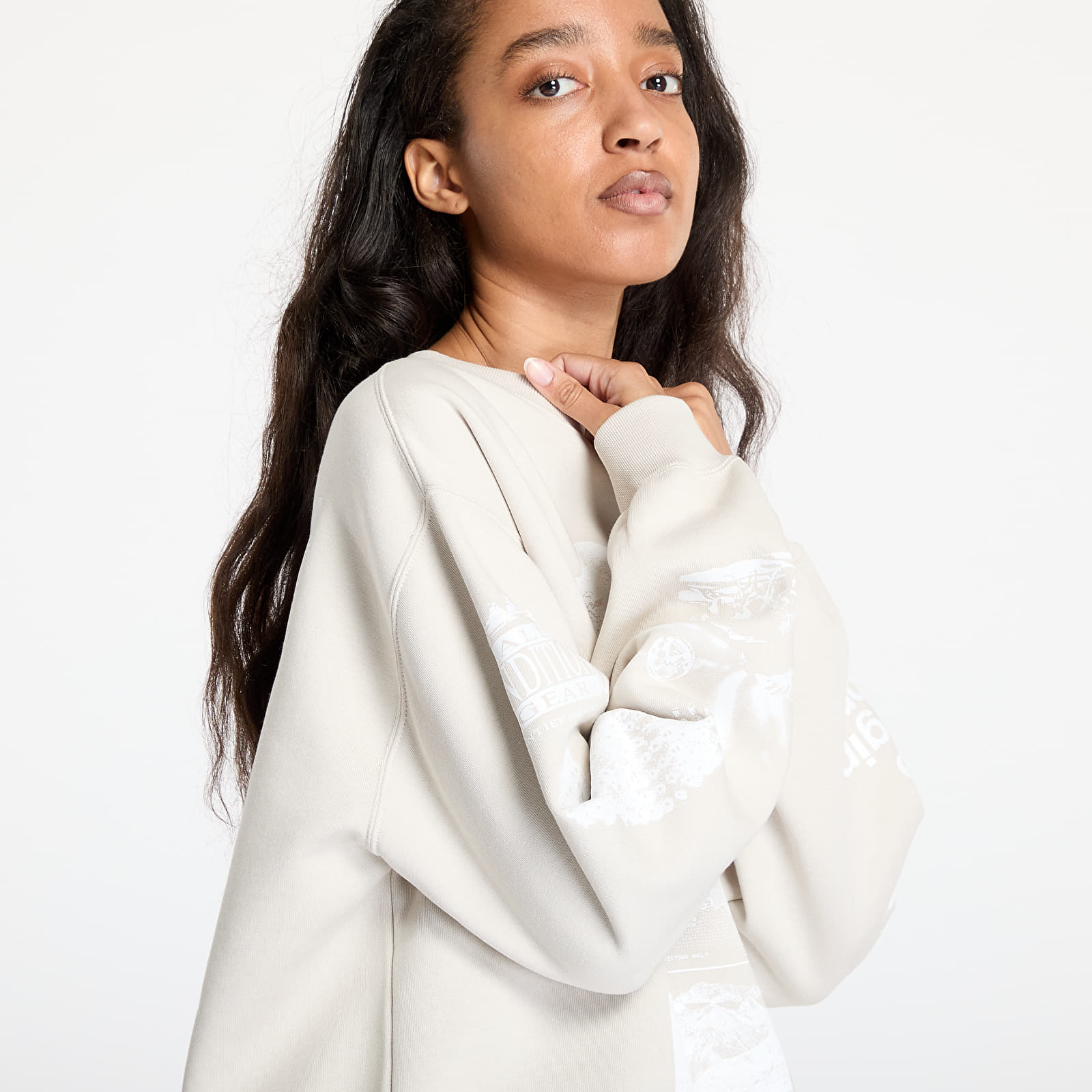 Sweatshirts für Frauen Nike ACG "Tuff Fleece" Women's Therma-FIT Repel Crew-Neck Sweatshirt Lt Orewood Brn/ Summit White