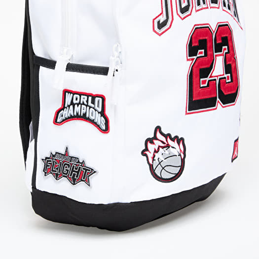 White and red jordan backpack cheap
