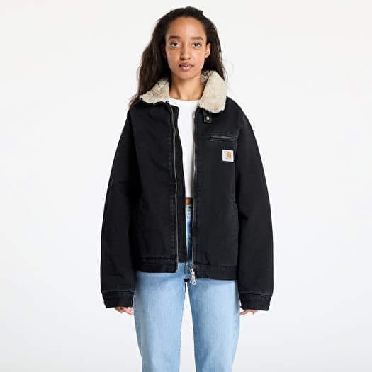 Bunda Carhartt WIP Herald Jacket UNISEX Black/ Wall Stone Washed