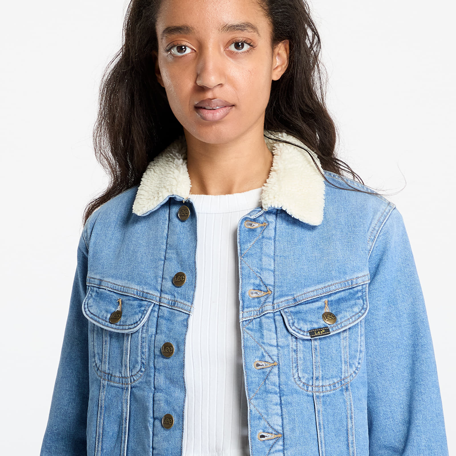 Jacken Lee Sherpa Rider Jacket Blue Voyage