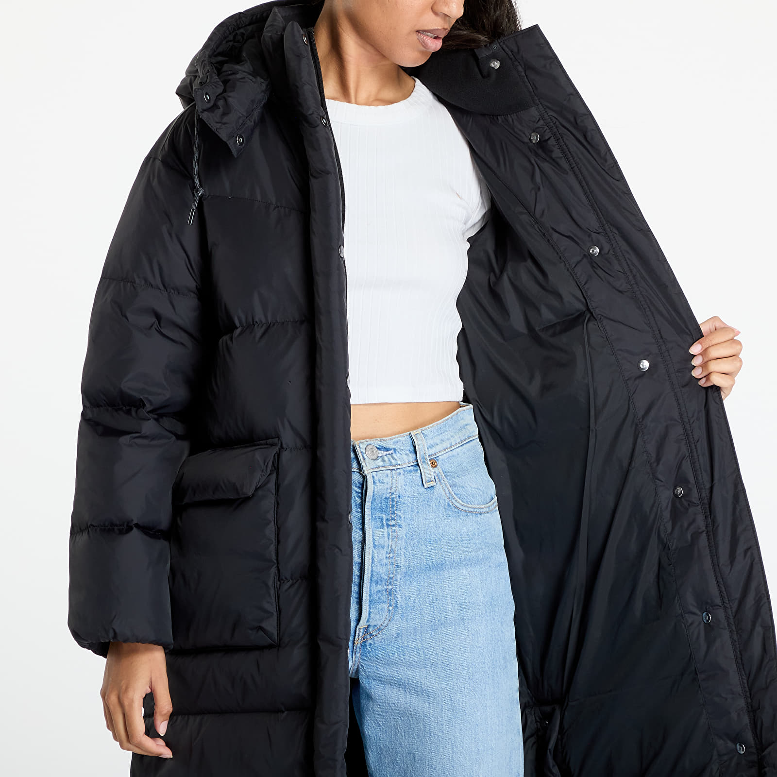 Jackets Levi's® Western Long Bubble Puffer Black